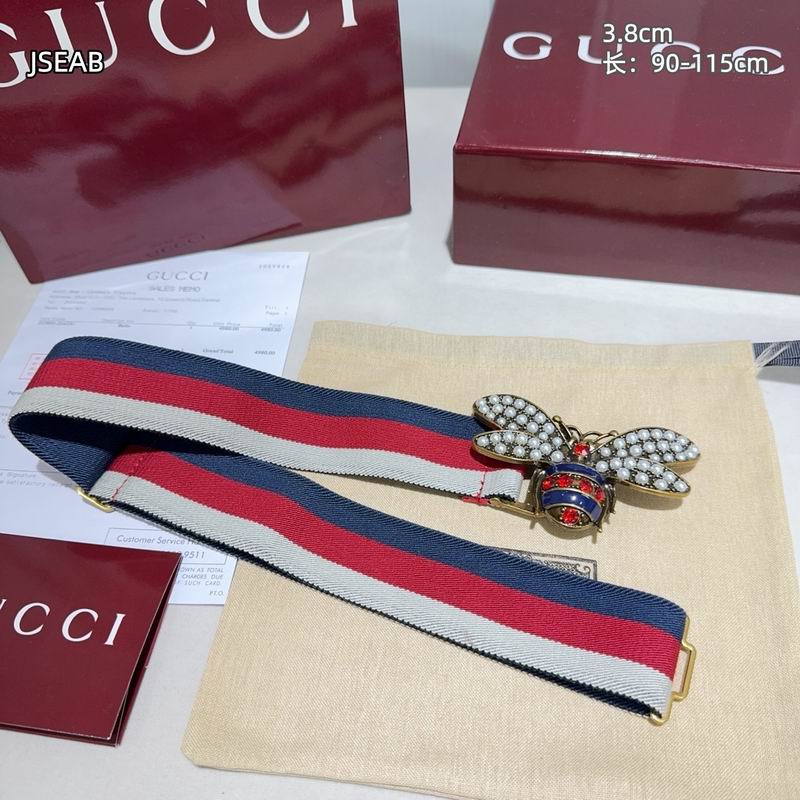 Gucci belt 松紧带38mmX90-115cm 8L (72)