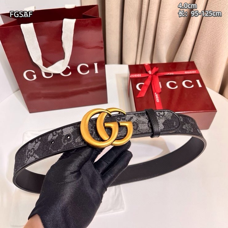 Gucci belt 40mmX95-125cm 8L (52)