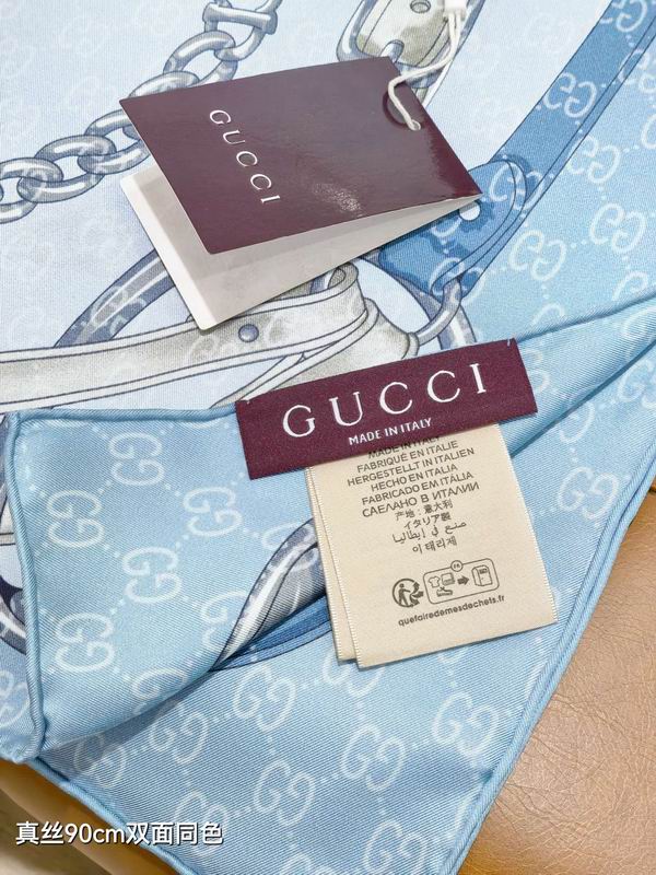 Gucci silk scarf 90X90cm E59 (5)