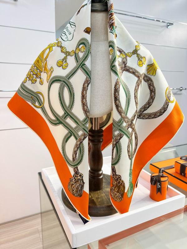 Hermes Silk Scarf 88X88cm E21 (33)