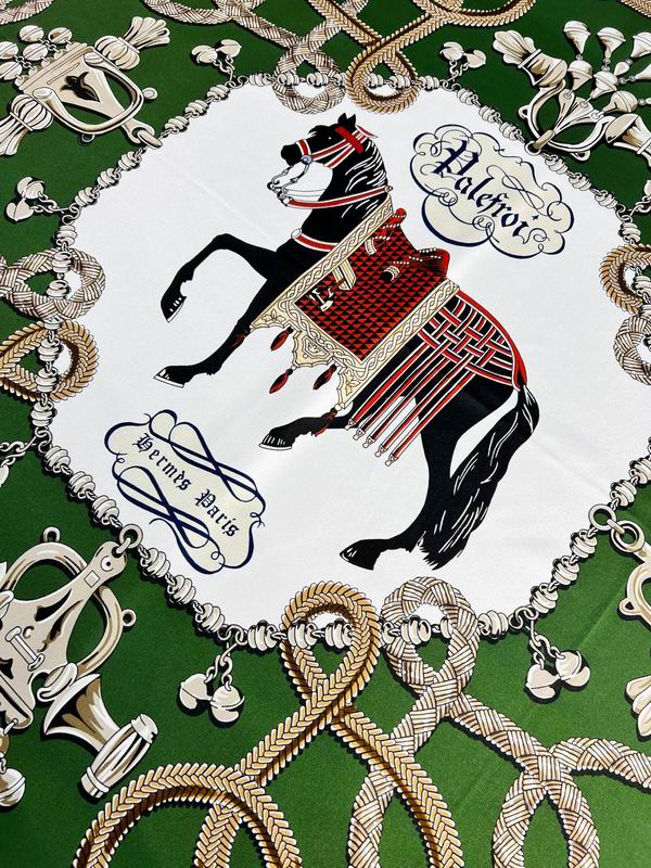 Hermes Silk Scarf 88X88cm E21 (7)