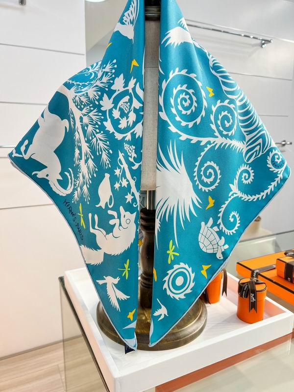 Hermes Silk Scarf 90X90cm E02 (15)