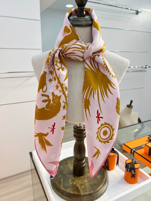 Hermes Silk Scarf 90X90cm E02 (20)