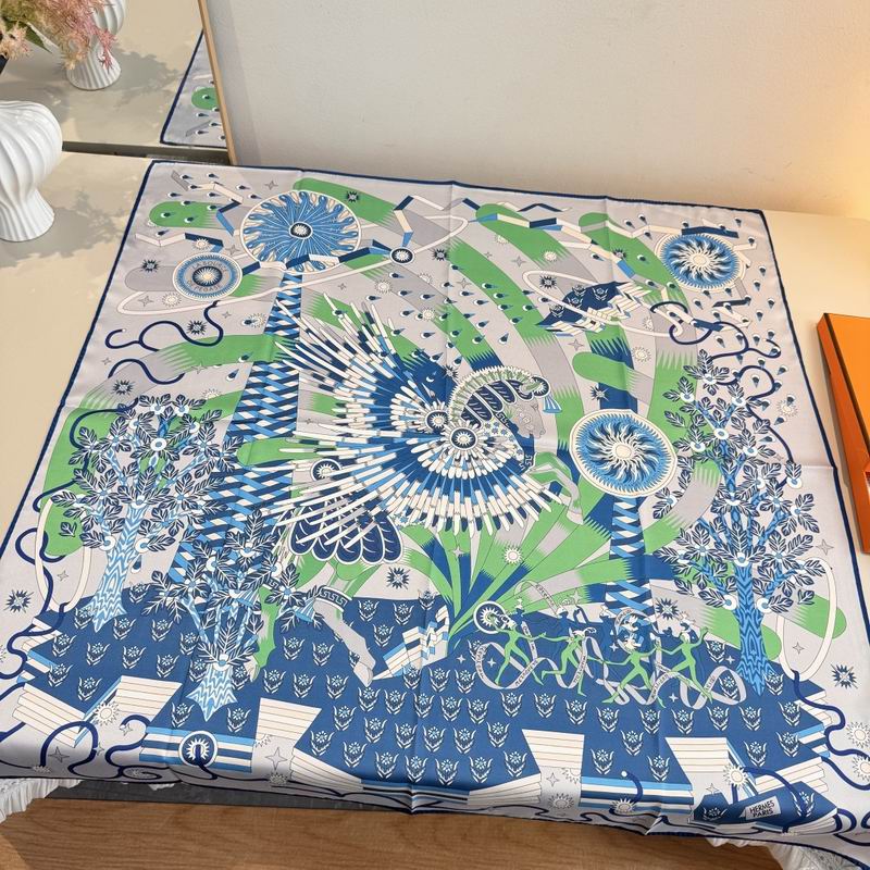 Hermes Silk Scarf 90X90cm E06 (18)