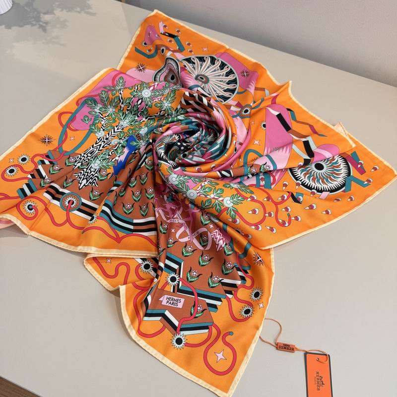Hermes Silk Scarf 90X90cm E06 (2)