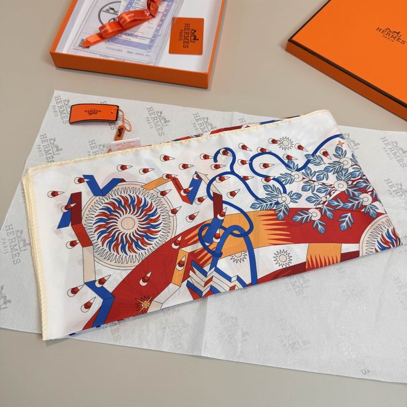 Hermes Silk Scarf 90X90cm E06 (25)