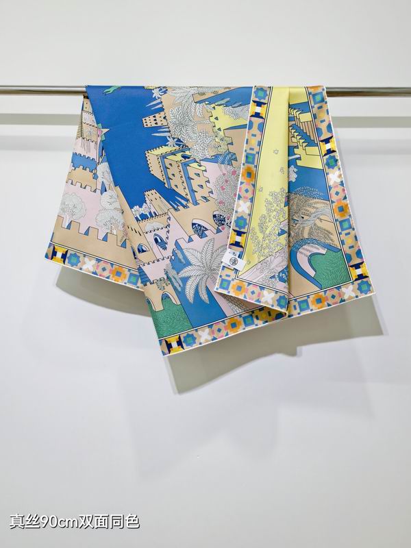 Hermes Silk Scarf 90X90cm E07 (3)