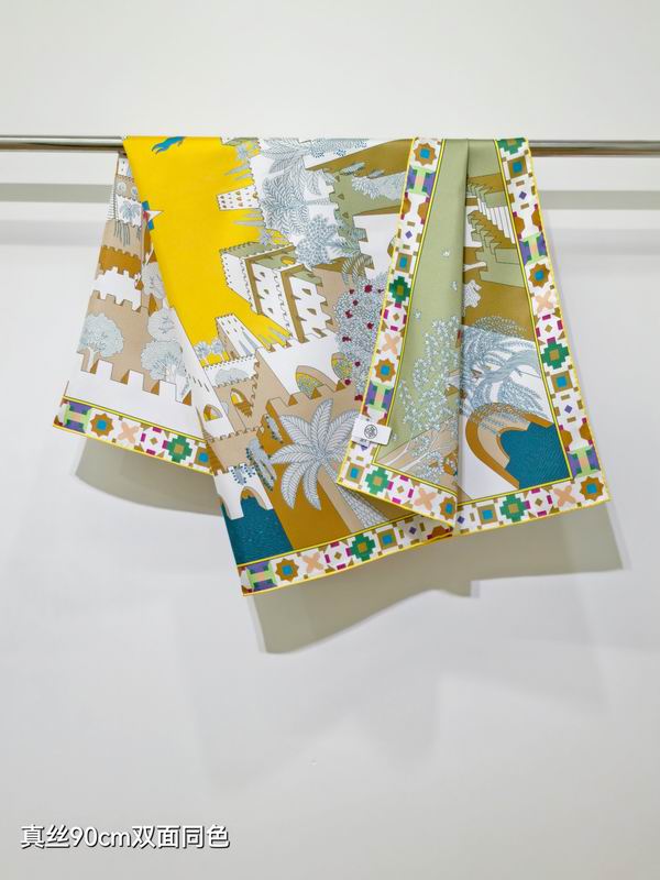 Hermes Silk Scarf 90X90cm E07 (38)