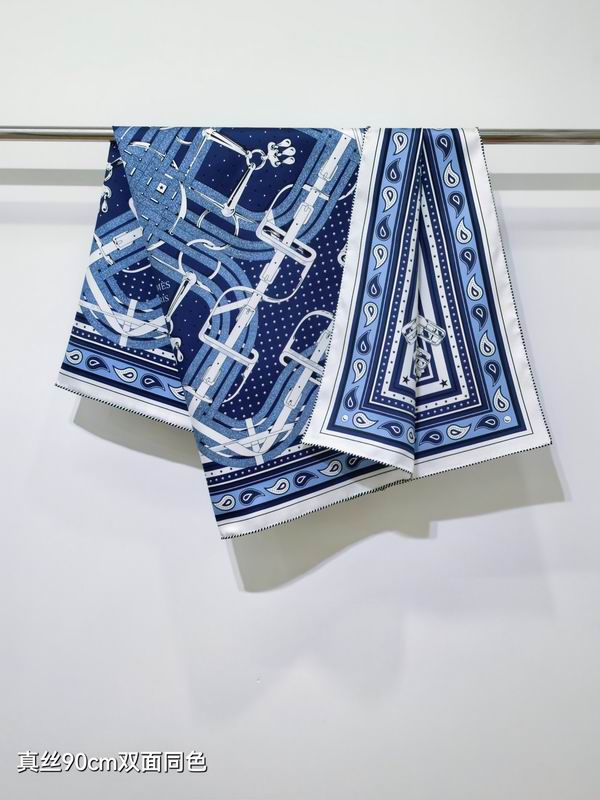 Hermes Silk Scarf 90X90cm E16 (12)