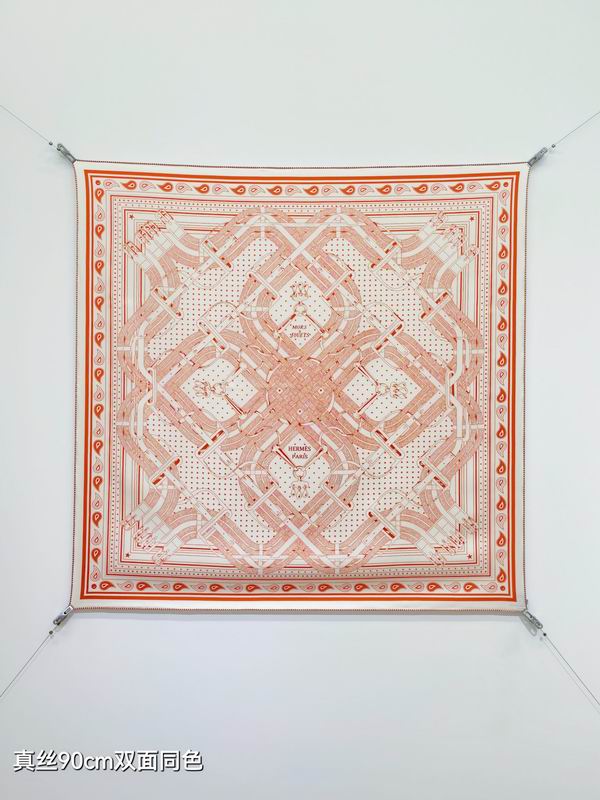 Hermes Silk Scarf 90X90cm E16 (35)