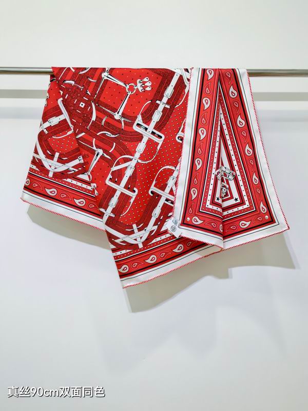 Hermes Silk Scarf 90X90cm E16 (39)