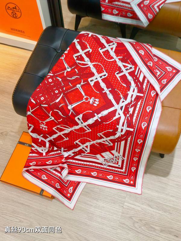 Hermes Silk Scarf 90X90cm E16 (42)