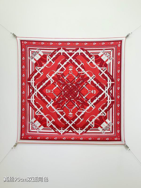 Hermes Silk Scarf 90X90cm E16 (44)