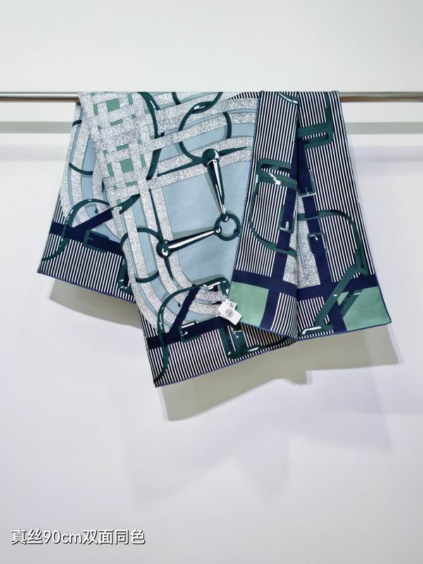 Hermes Silk Scarf 90X90cm E17 (20)