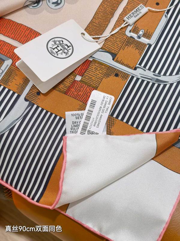 Hermes Silk Scarf 90X90cm E17 (3)