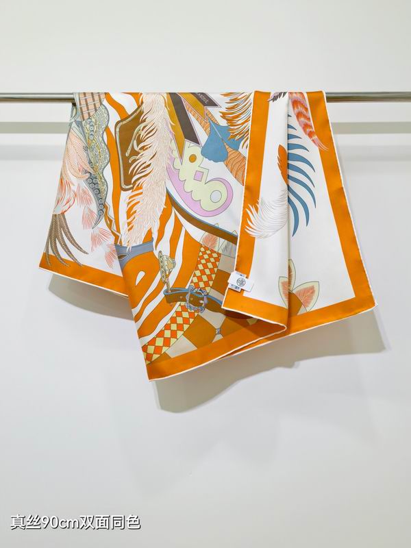 Hermes Silk Scarf 90X90cm E28 (12)