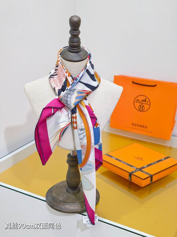 Hermes Silk Scarf 90X90cm E28 (2)