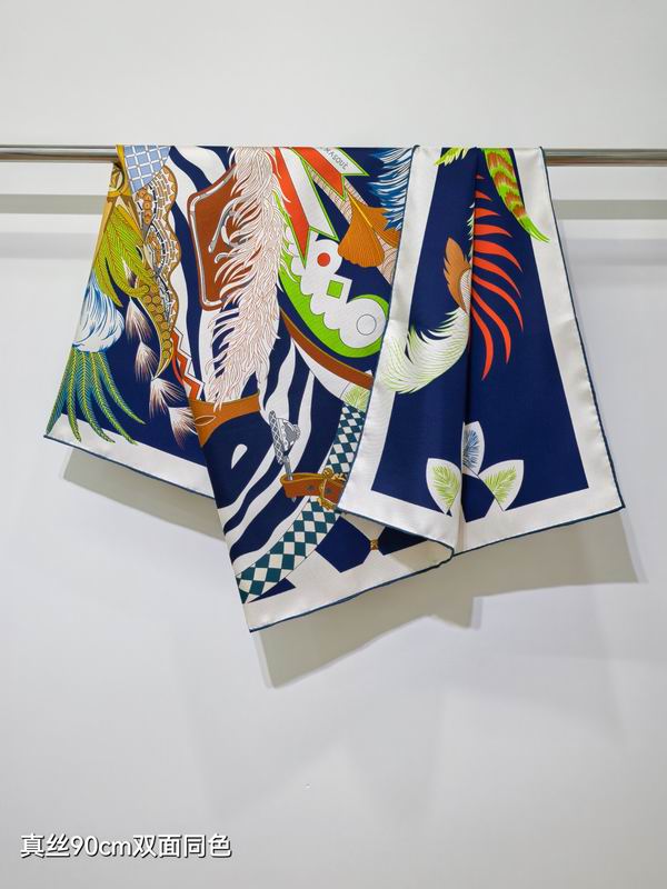 Hermes Silk Scarf 90X90cm E28 (30)