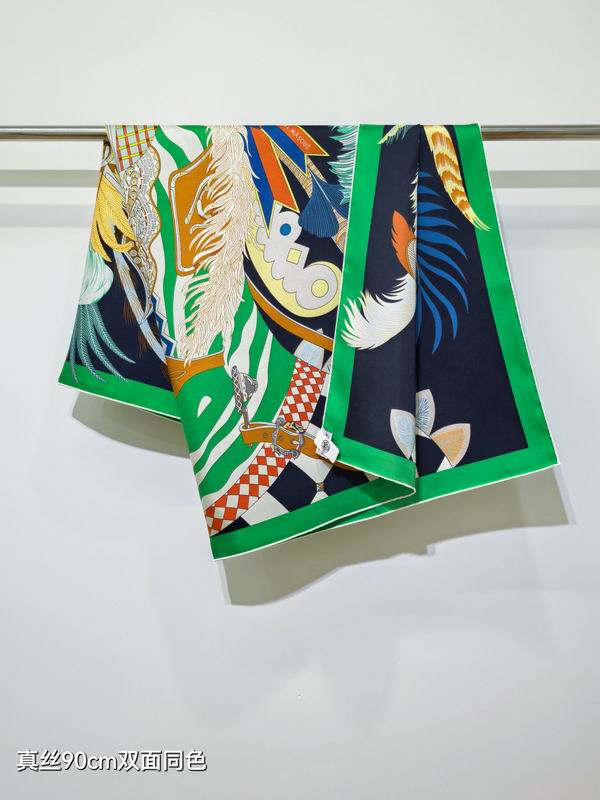 Hermes Silk Scarf 90X90cm E28 (39)