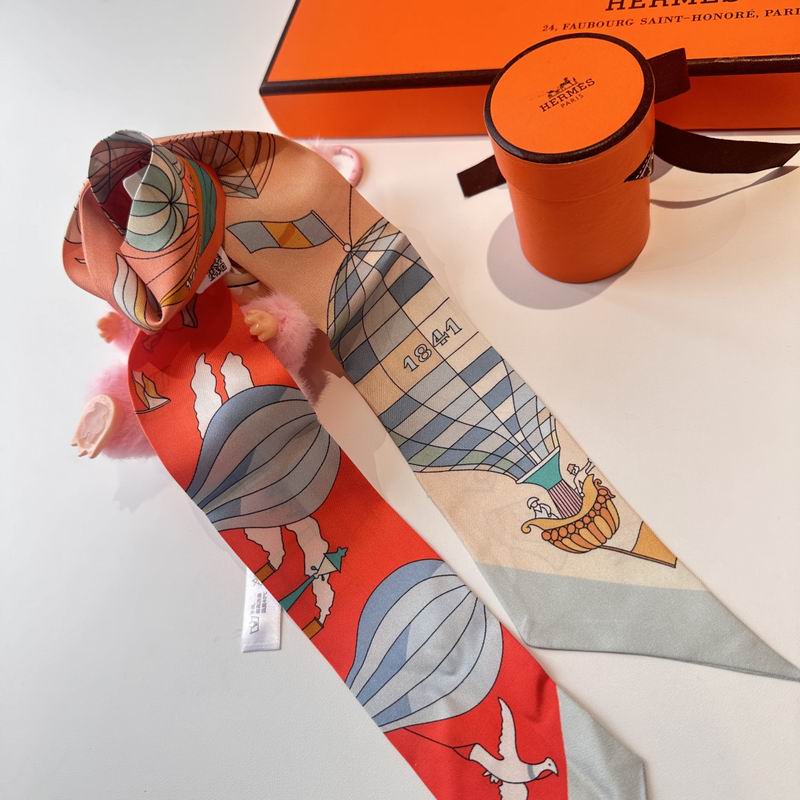 Hermes silk ribbon 5X86cm E (1)