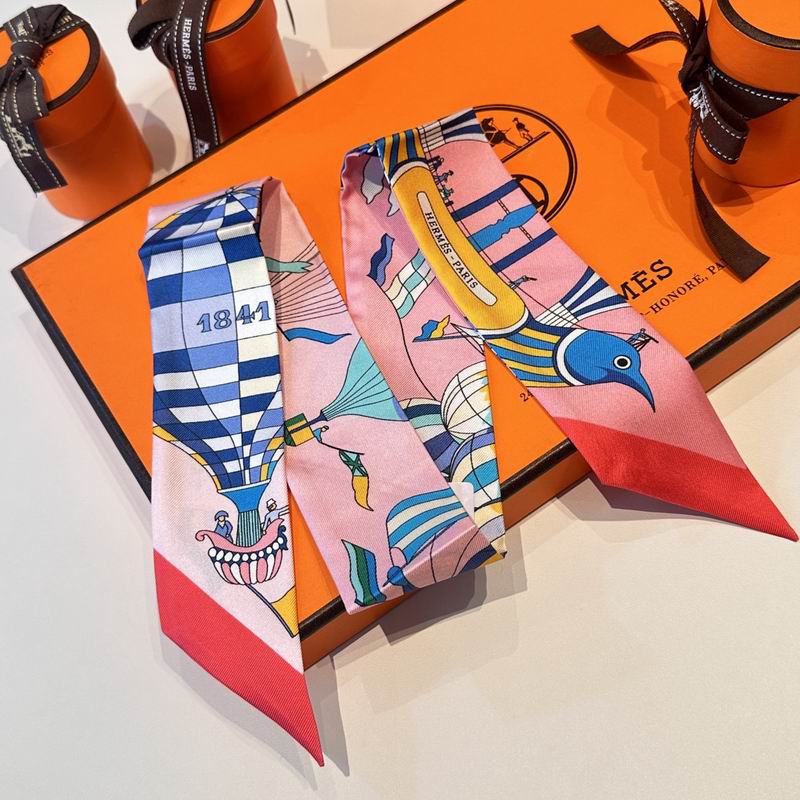 Hermes silk ribbon 5X86cm E (16)