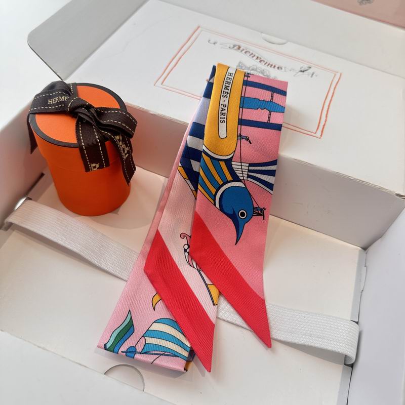 Hermes silk ribbon 5X86cm E (18)