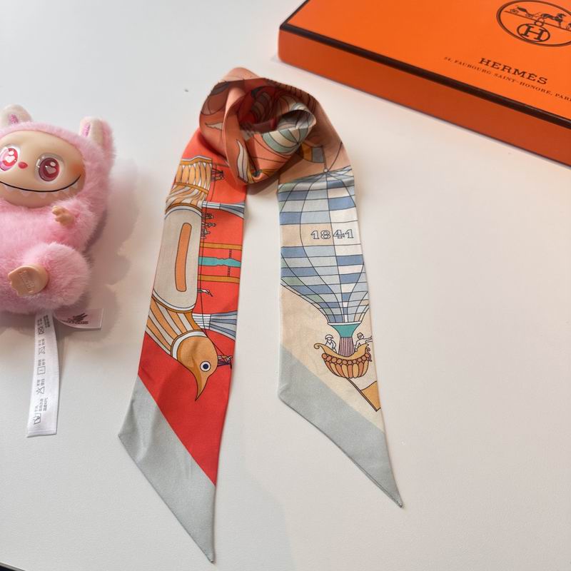 Hermes silk ribbon 5X86cm E (2)