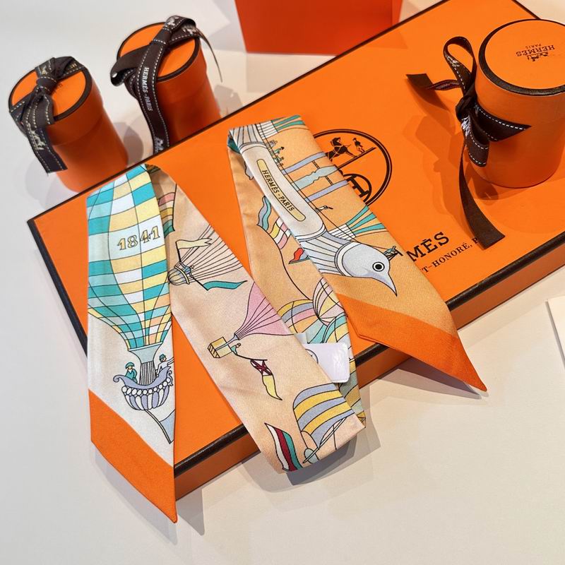 Hermes silk ribbon 5X86cm E (26)