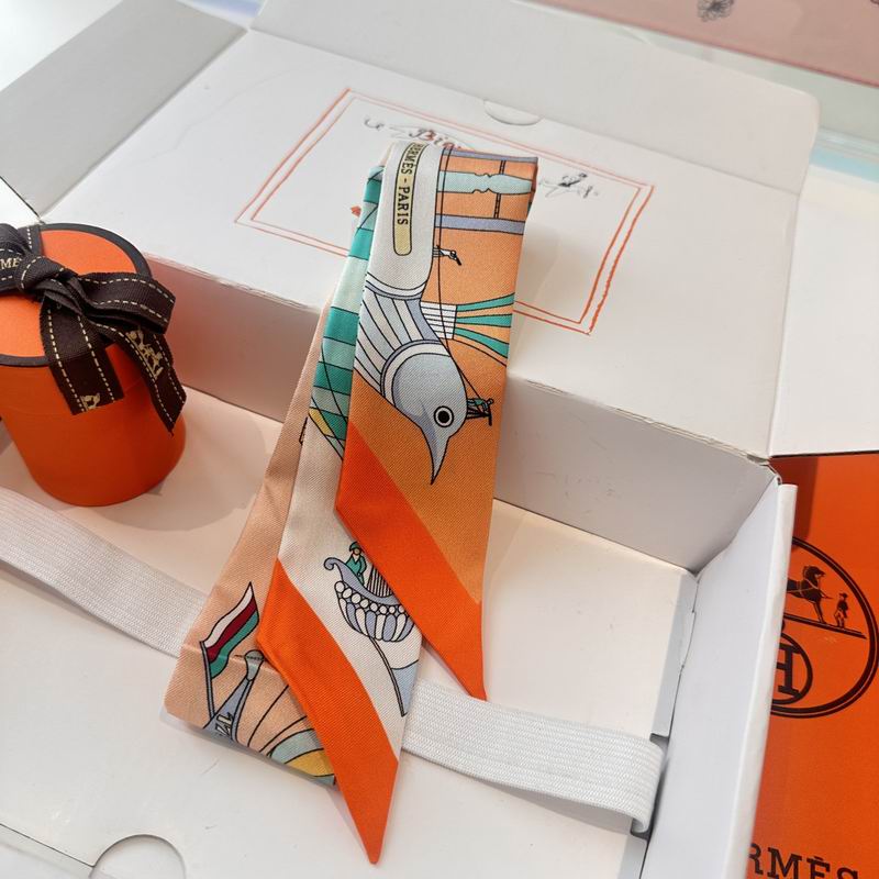 Hermes silk ribbon 5X86cm E (27)