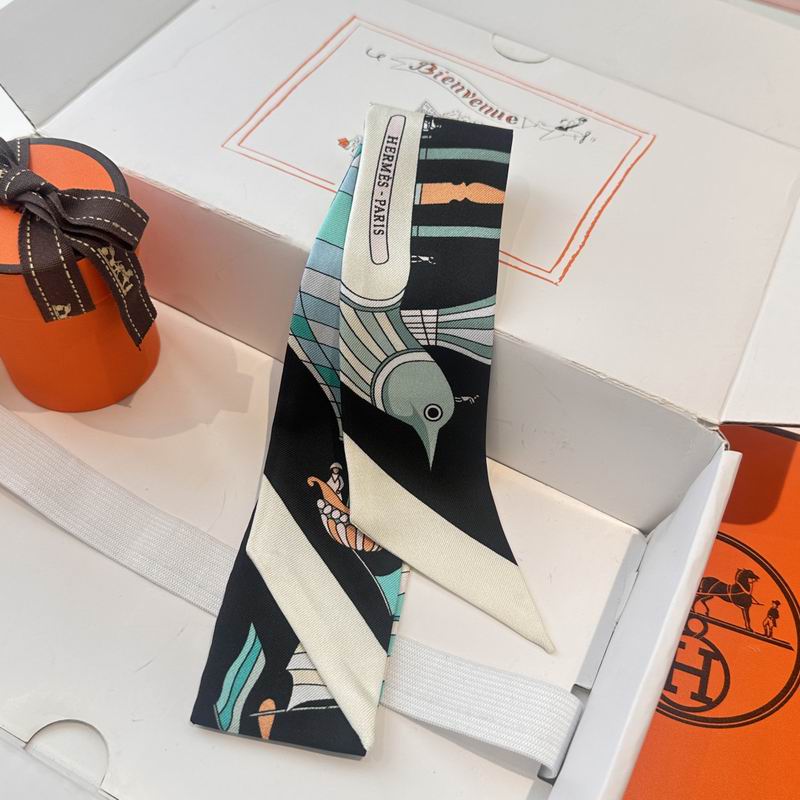 Hermes silk ribbon 5X86cm E (38)