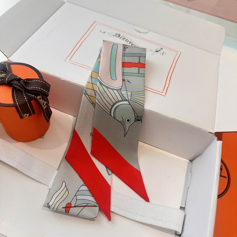 Hermes silk ribbon 5X86cm E (48)