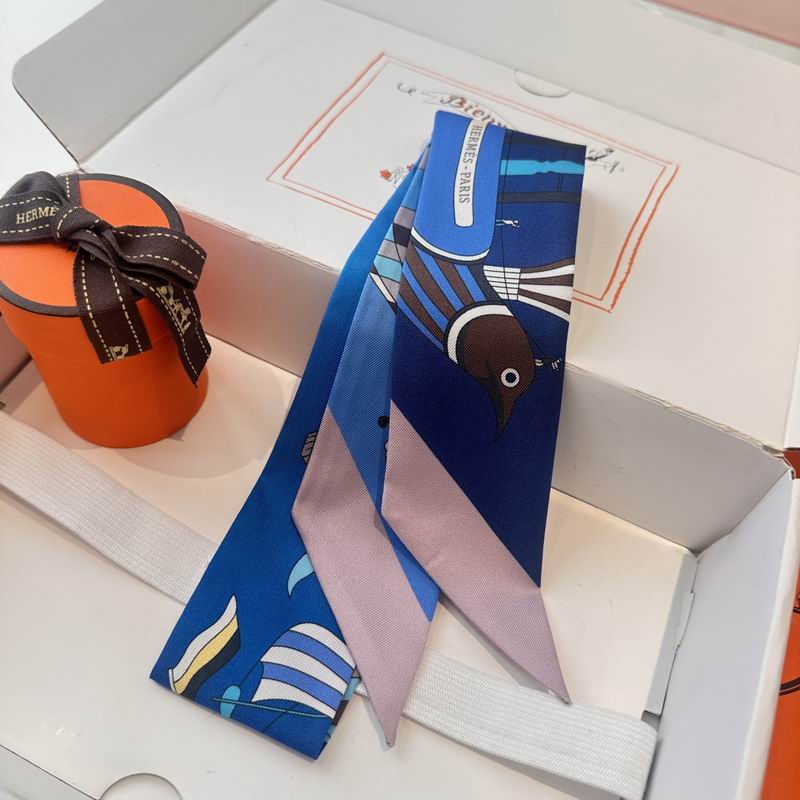 Hermes silk ribbon 5X86cm E (56)