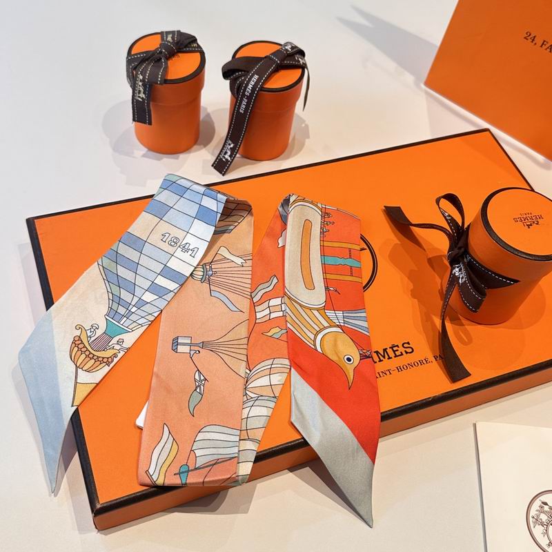 Hermes silk ribbon 5X86cm E (6)