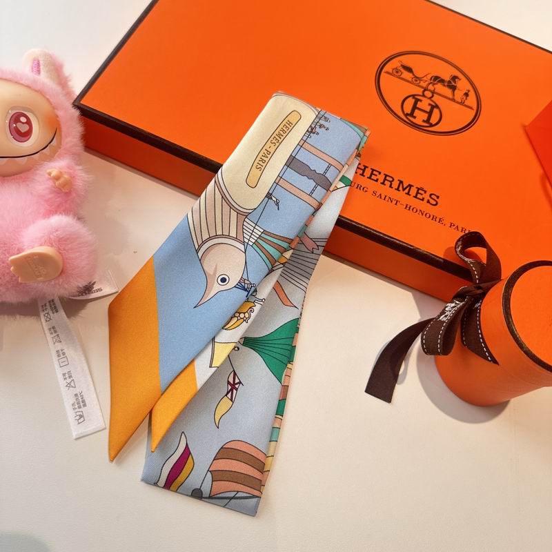 Hermes silk ribbon 5X86cm E (68)