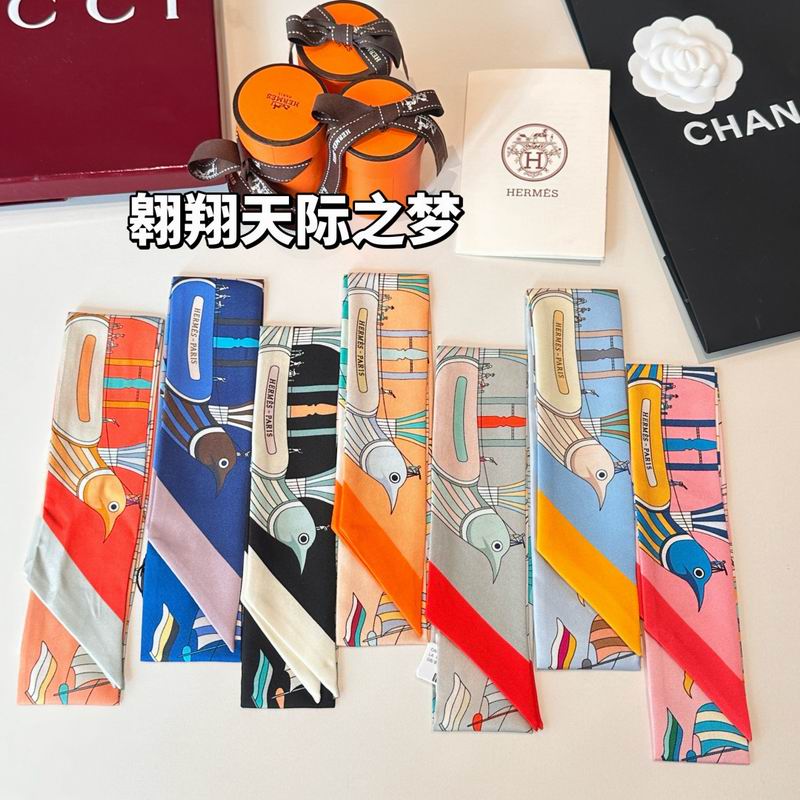 Hermes silk ribbon 5X86cm E (69)