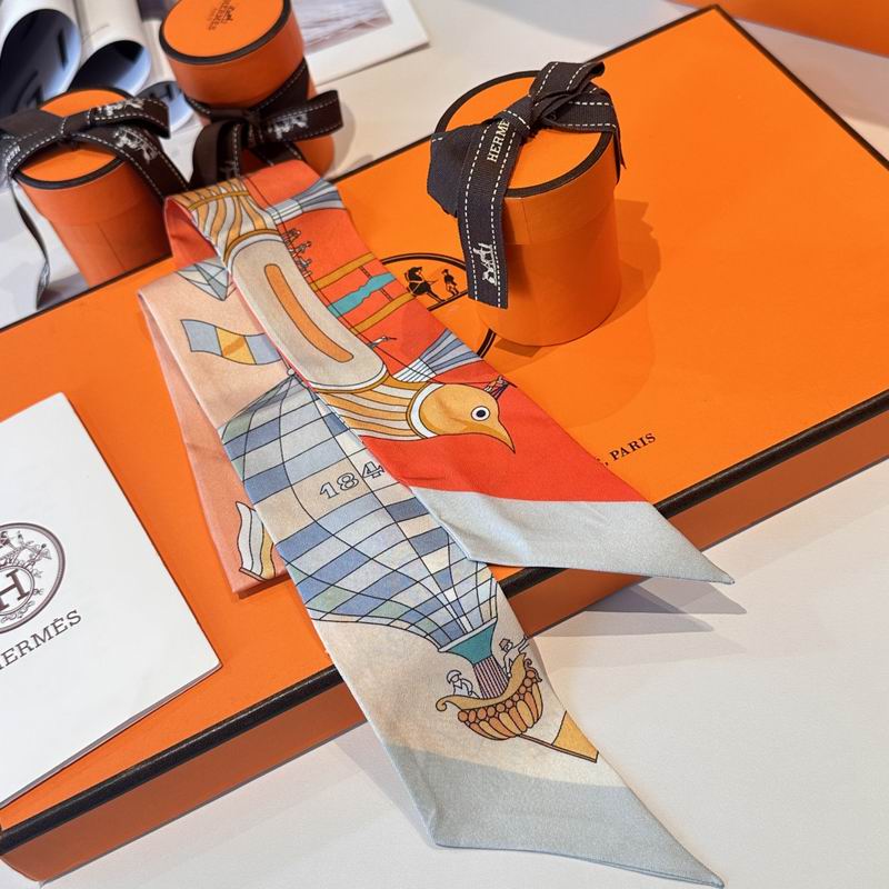 Hermes silk ribbon 5X86cm E (7)