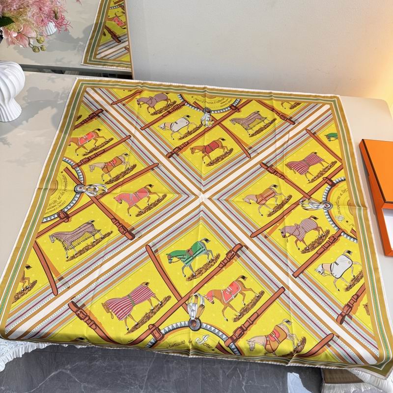 Hermes silk scarf 90X90cm E16 (25)