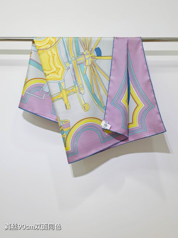 Hermes silk scarf 90X90cm E43 (20)