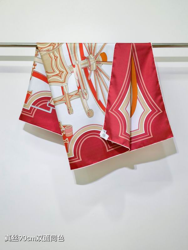 Hermes silk scarf 90X90cm E43 (29)