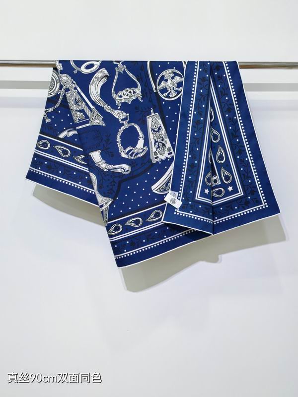 Hermes silk scarf 90X90cm E57 (9)