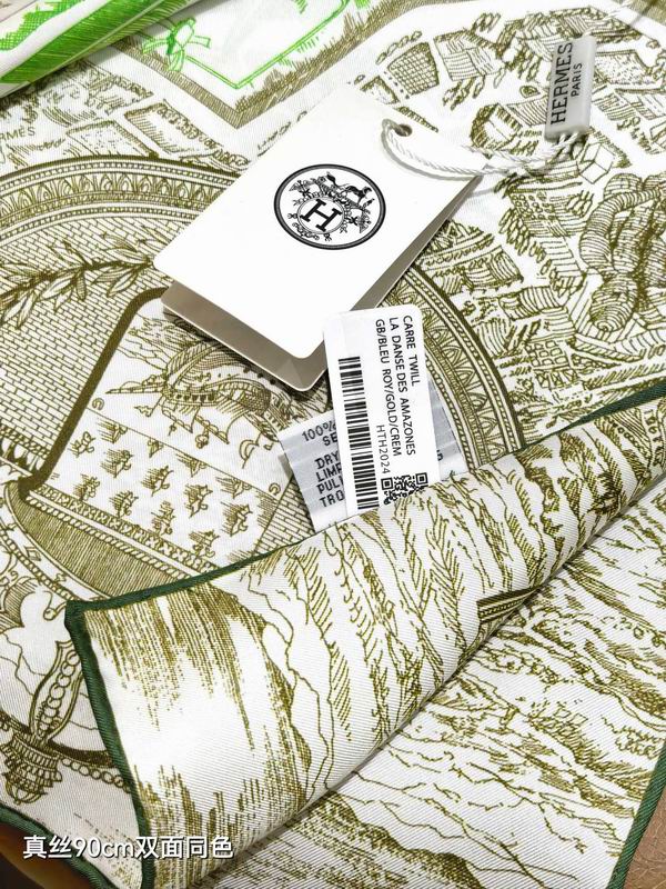 Hermes silk scarf 90X90cm E58 (3)