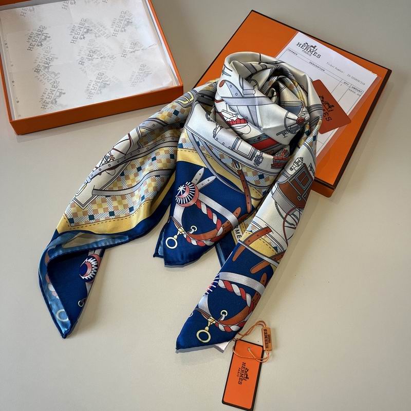 Hermes silk scarf hm (100)