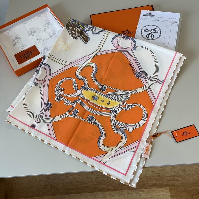 Hermes silk scarf hm (112)