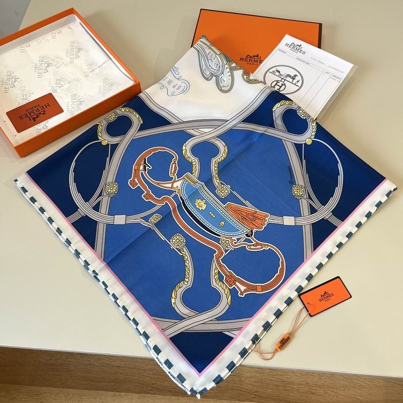 Hermes silk scarf hm (115)