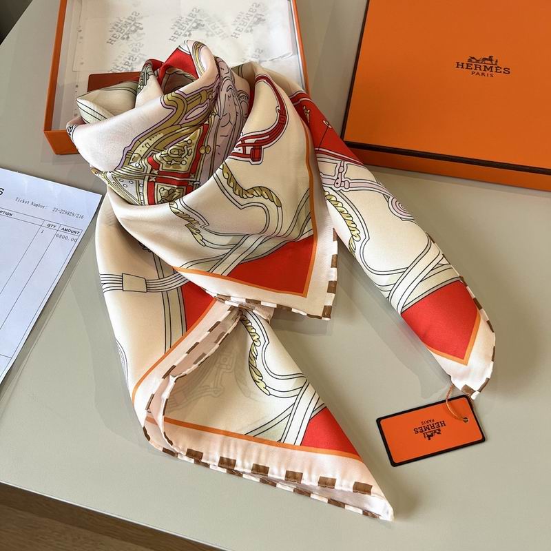 Hermes silk scarf hm (119)