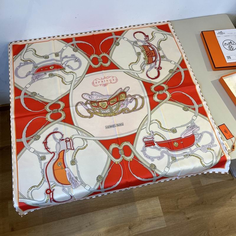 Hermes silk scarf hm (120)