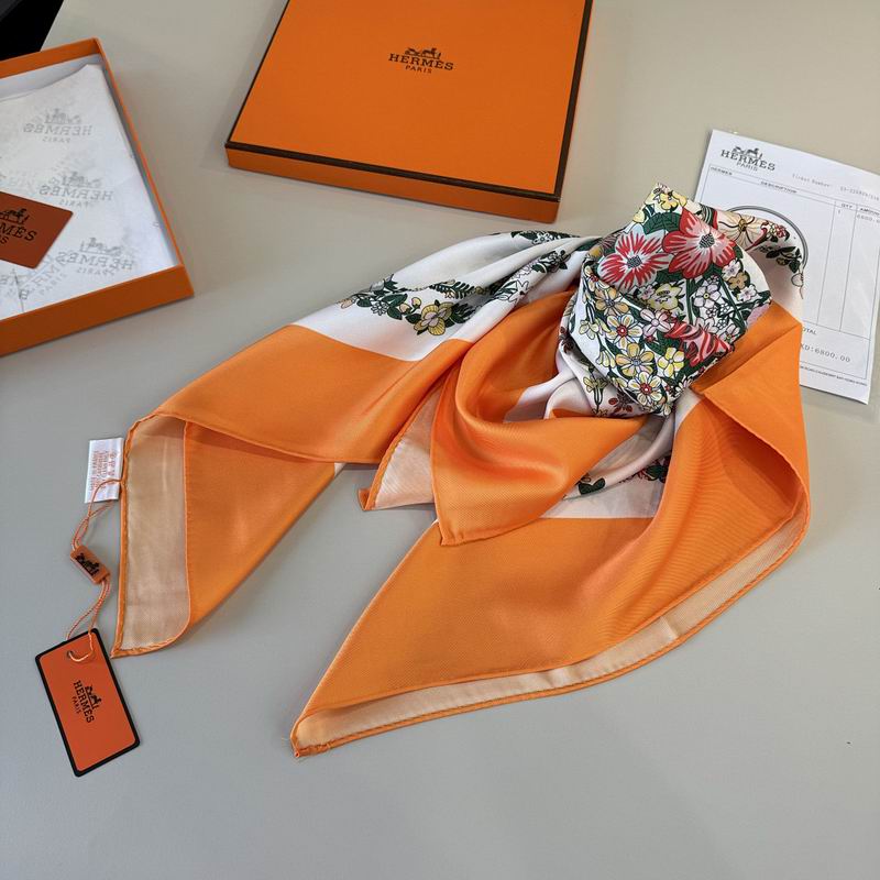 Hermes silk scarf hm (126)