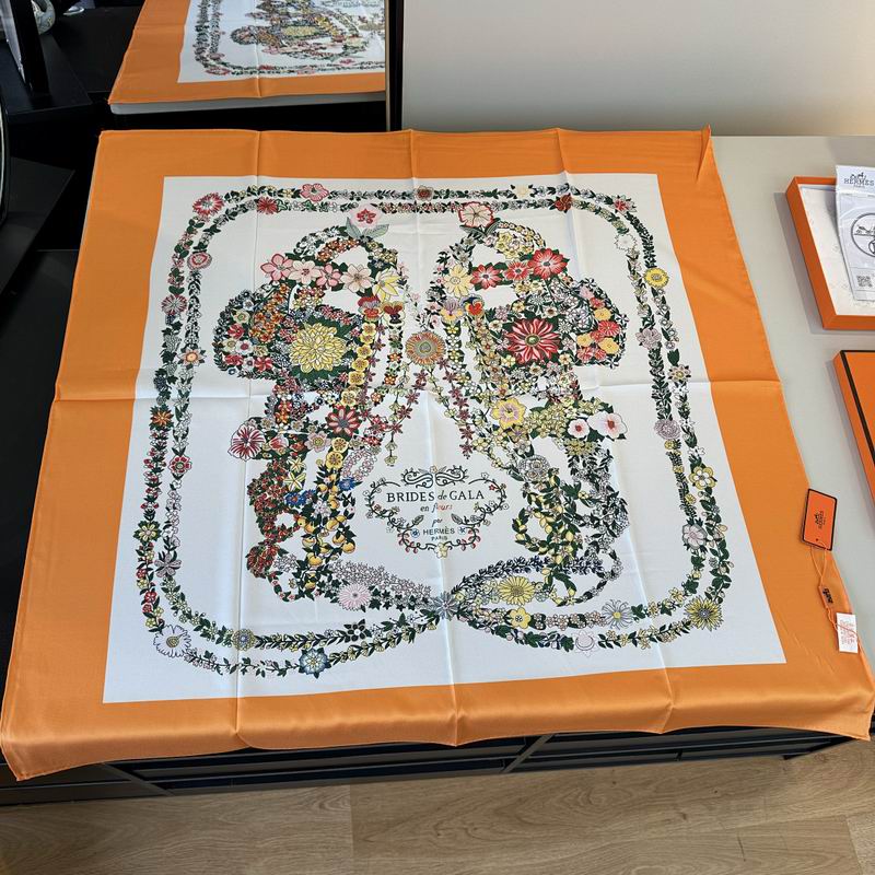 Hermes silk scarf hm (127)