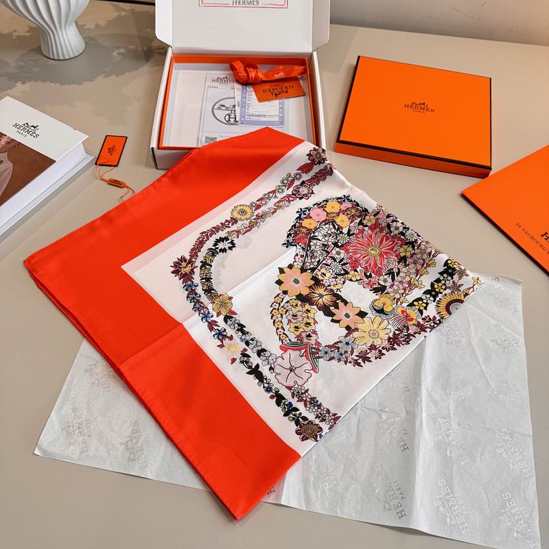 Hermes silk scarf hm (131)