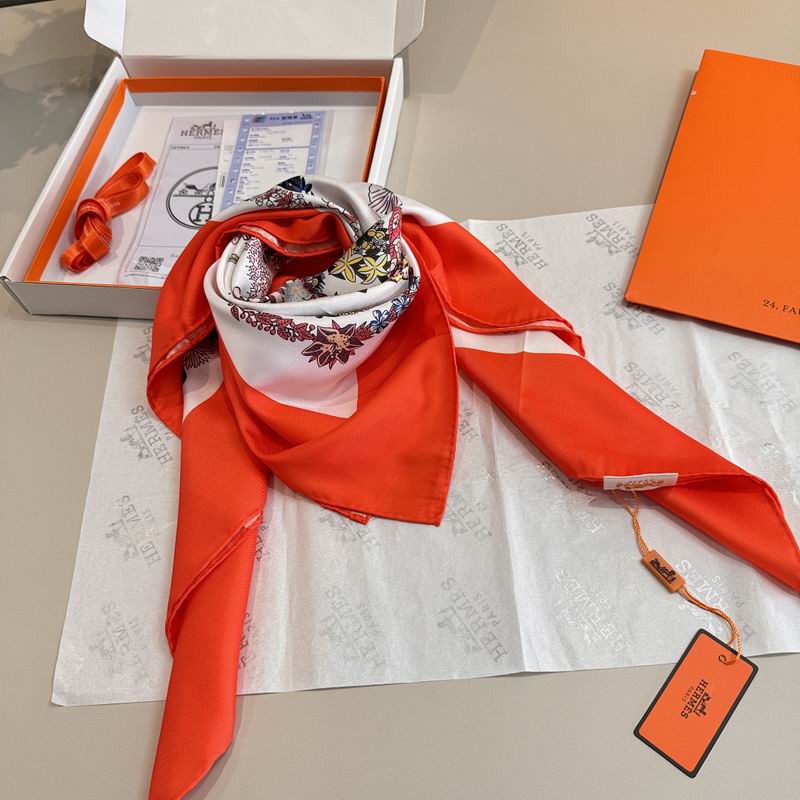 Hermes silk scarf hm (132)